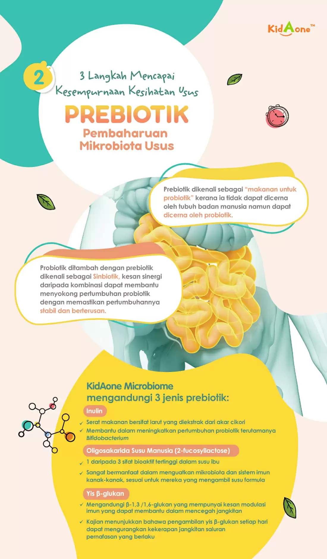 Kidaone Mocrobiome Probiotik Untuk Kanak Kanak Heal2u