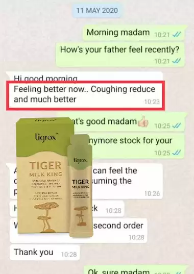 Tigrox Tiger Milk King Testimoni 4